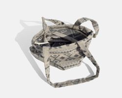 Bossa tipus shopper mitjana MINIOTS ètnic gris