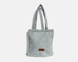 Bolsa tipo shopper mediana MINIOTS étnico azul