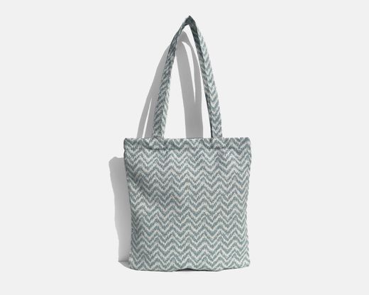 Bolsa tipo shopper mediana MINIOTS étnico azul