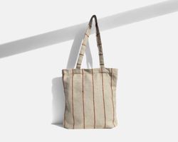 Bolsa tipo shopper mediana MINIOTS  rayas caldera