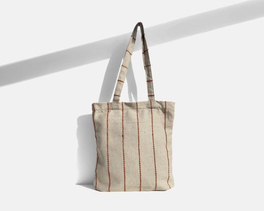 Bolsa tipo shopper mediana MINIOTS  rayas caldera