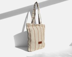 Bolsa tipo shopper mediana MINIOTS  rayas caldera