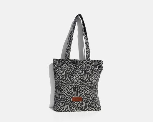 Bolsa tipo shopper mediana MINIOTS zebra