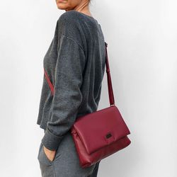 Bolso bandolera con solapa CUIROTS Seta de piel