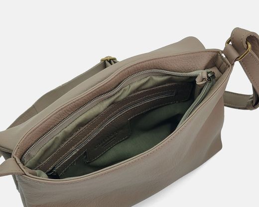 Bolso bandolera con solapa CUIROTS Seta de piel