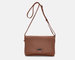 Bolso bandolera con solapa CUIROTS Seta de piel