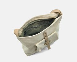 Bolso bandolera CUIROTS Mist de lona y piel