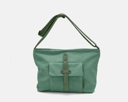 Bolso bandolera CUIROTS Mist de lona y piel