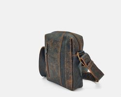 Bandolera pequeña de piel CUIROTS Ranch para hombre