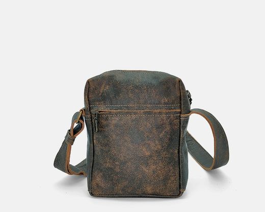 Bandolera pequeña de piel CUIROTS Ranch para hombre