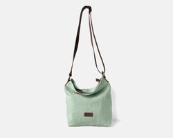 Sac bandoulière en lin Louise de CUIROTS