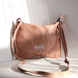 Bolsa de ombro de couro MiniOTS Angie