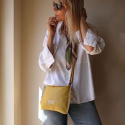 Bolsa de ombro de couro MiniOTS Angie