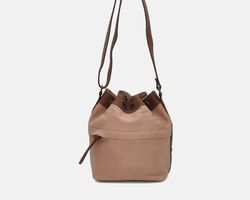 Bolso bombonera Cuadros de piel