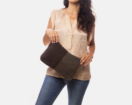 Bolso CUIROTS Patchwork de Serraje y lona