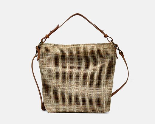 Bolso de hombro CUIROTS Airo de rafia