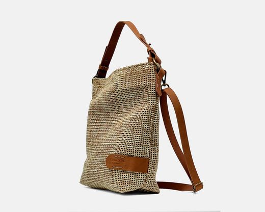 Bolso de hombro CUIROTS Airo de rafia