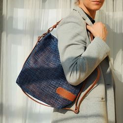 Bolso de hombro CUIROTS Airo de rafia