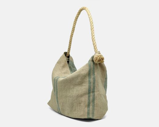 CUIROTS Bolsa tiracolo de linho fim de semana