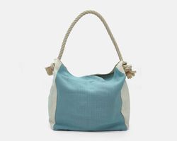 CUIROTS Bolsa tiracolo de linho fim de semana