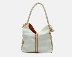 CUIROTS Bolsa tiracolo de linho fim de semana