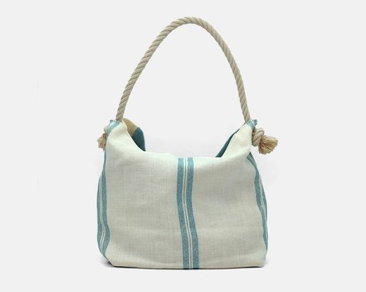 CUIROTS Bolsa tiracolo de linho fim de semana