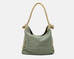 CUIROTS Bolsa tiracolo de linho fim de semana