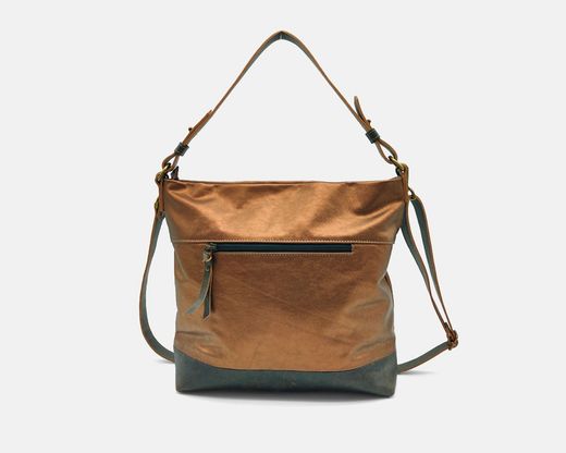 CUIROTS Bolsa de ombro grande de couro Duet