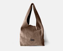 Bolso de hombro grande de serraje CUIROTS Zoe