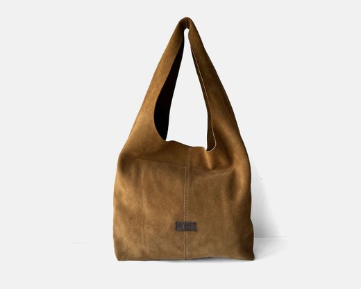 Bolso de hombro grande de serraje CUIROTS Zoe