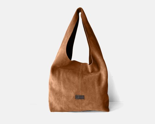 Bolso de hombro grande de serraje CUIROTS Zoe