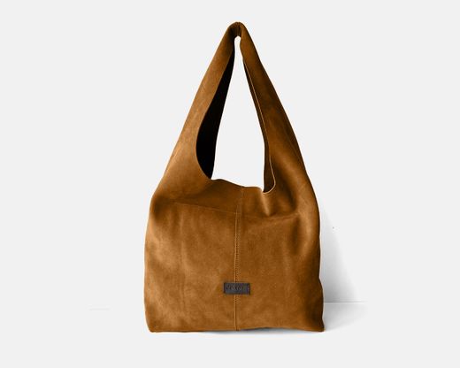 Bolso de hombro grande de serraje CUIROTS Zoe