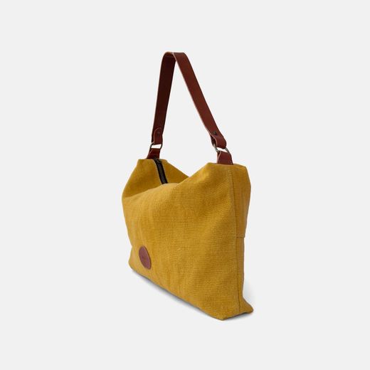 Bolsa de ombro de linho Louise da CUIROTS