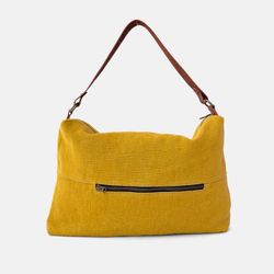 Bolsa de ombro de linho Louise da CUIROTS