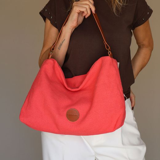 Bolso de hombro lino CUIROTS Louise