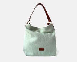 Bolsa de ombro em linho CUIROTS Louise