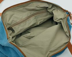 Bolso de hombro shopper de lino