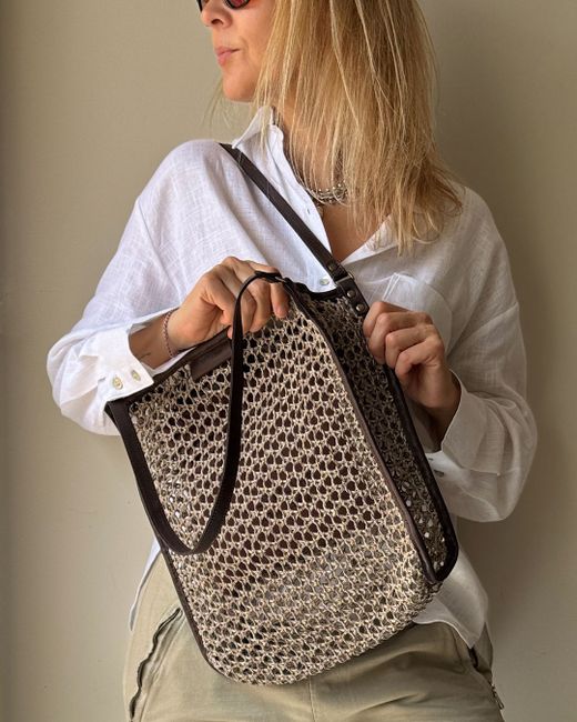 Bolsa de ombro tipo shopper CUIROTS Formentera