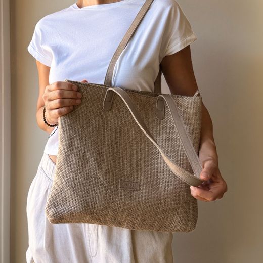 Bolso de hombro shopper CUIROTS Ibiza