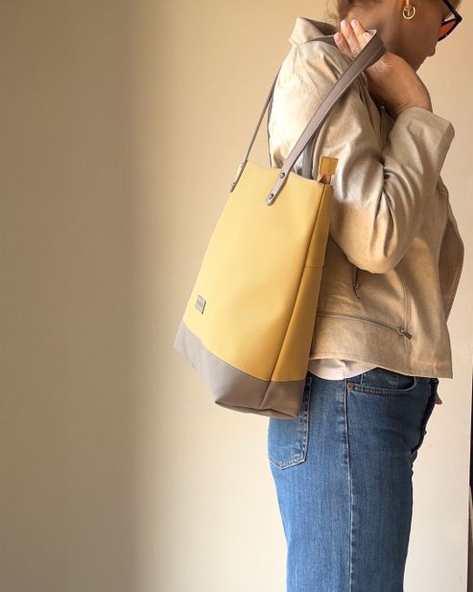 Bolso de hombro tipo shopper CUIROTS Desert