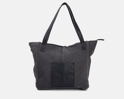 Bolsa de ombro tipo shopper patchwork CUIROTS