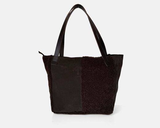 Bolsa de ombro tipo shopper patchwork CUIROTS