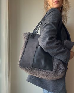 Bolsa de ombro tipo shopper patchwork CUIROTS