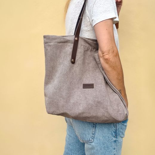 Bolso de hombro tipo shopper CUIROTS Summer