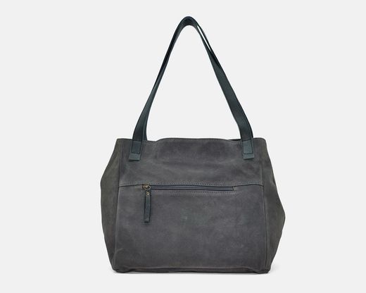 Tote Bag CUIROTS Bolsa tiracolo bi em couro split e veludo cotelê