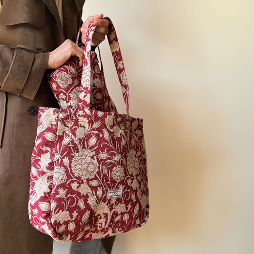 Bolso de hombro tote MINIOTS MiniCarmín