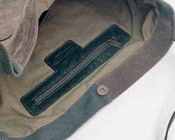 Bolso de hombro tote XL CUIROTS Patchwork de Serraje y lona