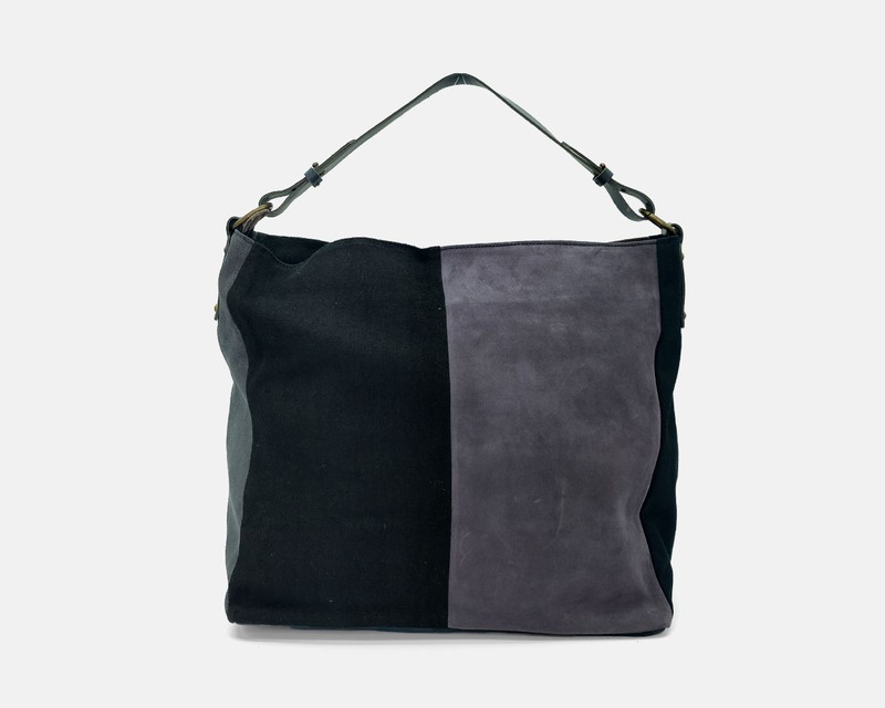 Bolso discount serraje negro