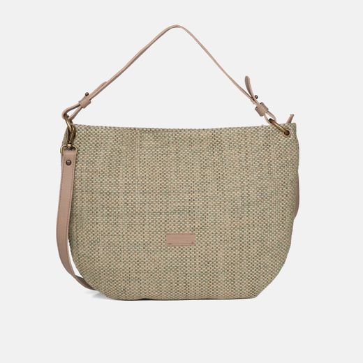 Bolsa transversal e de ombro em ráfia CUIROTS Ibiza