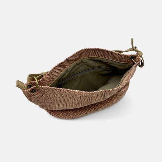 Bolsa transversal e de ombro em ráfia CUIROTS Ibiza